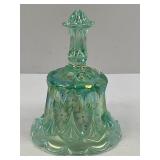 FENTON CARNIVAL GLASS HAND PAINTED BELL BY D.