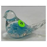 1982 ST. CLAIR MAUDE AND BOB GLASS ART PAPERWEIGHT