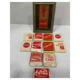 LOT OF 11 VINTAGE COCA-COLA MATCHBOOK HOLDERS