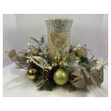 CHRISTMAS DECOR CANDLE TABLE CENTERPIECE - 16" X