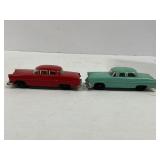 LOT OF 2 LIONEL AUTOMOBILE CARS FOR FLAT TRAIN CAR