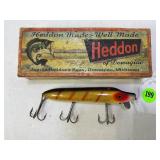 VINTAGE HEDDON VAMP WOODEN LURE WITH ORIGINAL BOX
