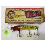 VINTAGE HEDDON VAMP WOODEN LURE WITH ORIGINAL BOX