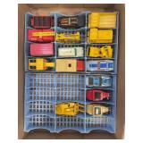 LOT OF 16 MATCHBOX CARS WITH CARRIER