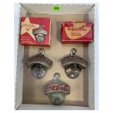 STARR COCA-COLA AND 7UP BOTTLE OPENERS WITH TWO