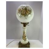 HAND PAINTED ELECTRIFIED OIL LAMP