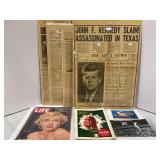 APOLLO 11 LANDING POST CARDS, MAROLYN MONROE