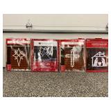 LOT OF 4 CHRISTMAS WINDOW LIGHT UP DISPLAYS IN