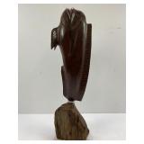 IRONWOOD HAND CARVED TROPICAL FISH SCULPTURE  - 13