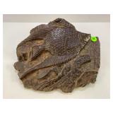 IRONWOOD HAND CARVED TROPICAL FISH SCULPTURE  -13"