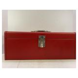 KENNEDY METAL TOOL BOX WITH CONTENTS -SCREWDRIVERS