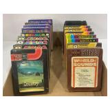 18 8 TRACK MUSIC TAPES - MANY SEALED IN ORIGINAL