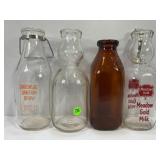 BROOKSIDE DAIRY NEW KNOXVILLE OHIO & 3 OTHER 1 QT