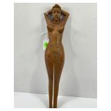 MONKEY WOOD NAKED LADY NUTCRACKER - 13"