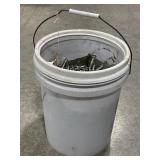 5 GALLON BUCKET OF ASSORTED NAILS