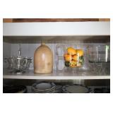 CONTENTS OF SHELVES IN PANTRY - DESERT  BOWLS,
