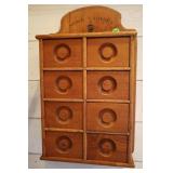 8 DRAWER SPICE CABINET WITH BATTLESHIP ALLSPICE