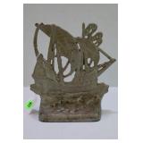 CAST IRON SHIP BOOKEND - 5" X 7"