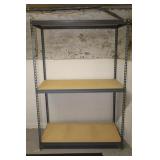 METAL GARAGE SHELVING WITH WOOD SHELVES - 48" X