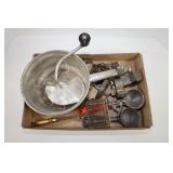 VINTAGE KITCHEN UTENSILS - COOKIE CUTTERS, FLOUR