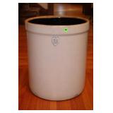 PRIMITIVE STONEWARE 10 GALLON HEART CROCK