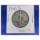 1941 S WALKING LIBERTY HALF DOLLAR