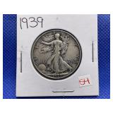1939 WALKING LIBERTY HALF DOLLAR