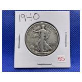 1940 WALKING LIBERTY HALF DOLLAR