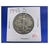 1943 S WALKING LIBERTY HALF DOLLAR