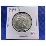 1943 WALKING LIBERTY HALF DOLLAR