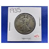 1935 WALKING LIBERTY HALF DOLLAR