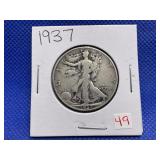 1937 WALKING LIBERTY HALF DOLLAR