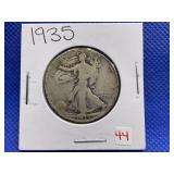 1935 WALKING LIBERTY HALF DOLLAR