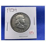 1954 FRANKLIN HALF DOLLAR