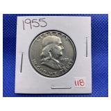 1955 FRANKLIN HALF DOLLAR