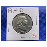 1954 D FRANKLIN HALF DOLLAR