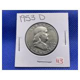 1953 D FRANKLIN HALF DOLLAR
