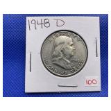 1948 D FRANKLIN HALF DOLLAR