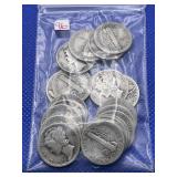LOT OF 20 ASSORTED DATE SILVER DIMES