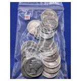 LOT OF 20 ASSORTED DATE SILVER DIMES