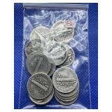 LOT OF 20 ASSORTED DATE SILVER DIMES