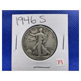 1946 S WALKING LIBERTY HALF DOLLAR