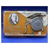 1951 FRANKLIN HALF DOLLAR IN LITTLETON HOLDER