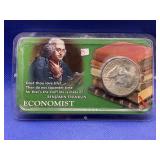 1959 FRANKLIN HALF DOLLAR IN LITTLETON HOLDER