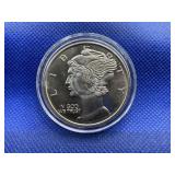 MERCURY HEAD DIME 1 OUNCE SILVER ROUND