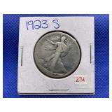1923 S WALKING LIBERTY HALF DOLLAR