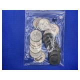 LOT OF 20 ASSORTED DATE KENNEDY HALF DOLLARS