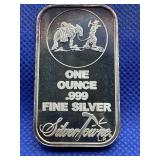 SILVERTOWN 1 OUNCE ,999 FINE SILVER BAR