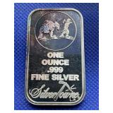 SILVERTOWN 1 OUNCE ,999 FINE SILVER BAR