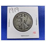 1919 WALKING LIBERTY HALF DOLLAR